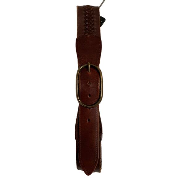 Gap Medium Genuine Cow Leather Women's Brown Wide Vintage Belt - Picture 1 of 6